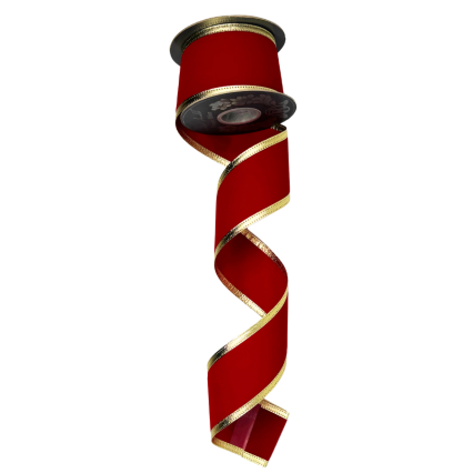 2.5" x10yd Velvet Dynasty Wired Edge Ribbon