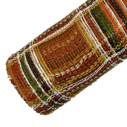 10"x10yd Fabric Plaid Mesh - Fall