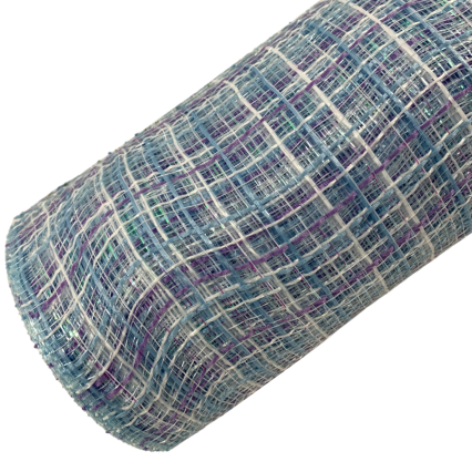 10" x 10yd Tweed Spring Blue Mesh
