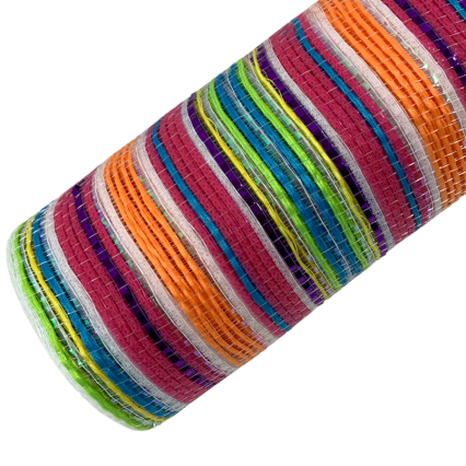 10" x 10yd Striation Rainbow Mesh