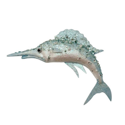 2-Tone Sailfish Ornament - Light Blue