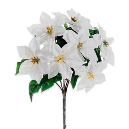 15" Water Resistant Poinsettia Bush
