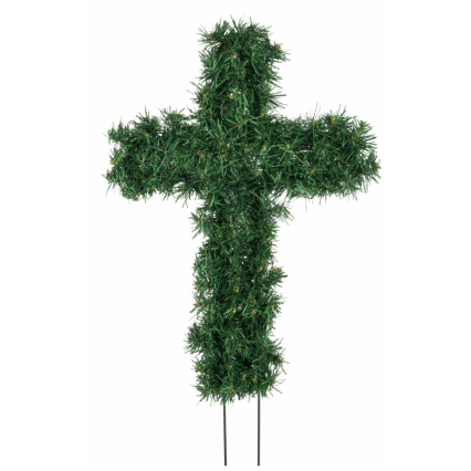 33.5" x 18" Standing PVC Cross