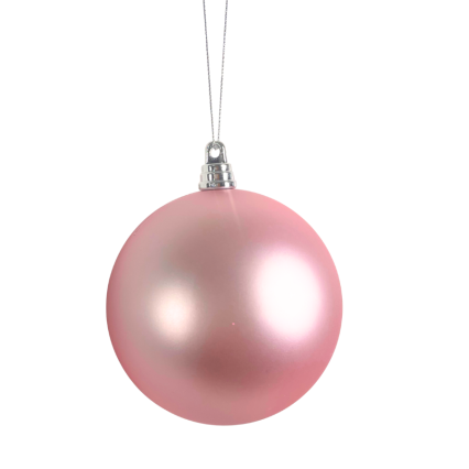 4" Matte Ball Ornament - Pink