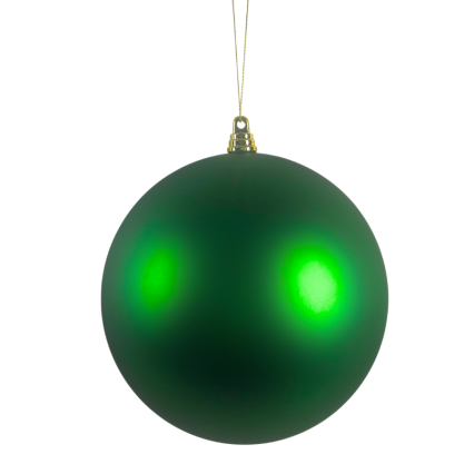 6" Matte Ball Ornament - Green