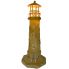 6.5" Resin Lighthouse w/ LED Blinking Light