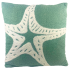 18" Starfish Aqua Outdoor Pillow