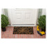 Spider Web on Black Doormat