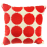 17" Orange Splat Outdoor Pillow
