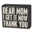 Dear Mom Wooden Sign