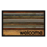 18"x30" Rubber Doormat- Welcome Stripes