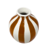 4" Orange Stripe Vase