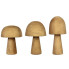 6.5"H Natural Wood Mushroom - Medium Round Top