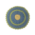 Floral Round Crochet Accent Mat