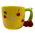 16oz Cherry Mug- Yellow