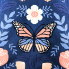 Butterfly Floral Pot Holder