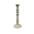 15" Distressed Tapered Wooden Candle Holder Light Grey