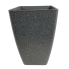 7" x 4" Black and White Speckled Planter