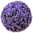 16" UV Lavender Topiary Mum Balls