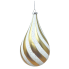 10.5" White & Gold Drown Ornament
