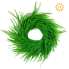 18" UV Bead Grass Wreath