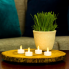 Twist Flame LED Tea Light Candles - Set of 12 (Batteries Included)