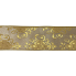 2.5" x 10yd Gold Damask on Beige Ribbon