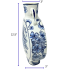 12.5" Chinoiserie Moon Flask Vase