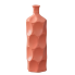 14" Ceramic Round Bottle Vase - Coral
