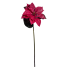 23" Pink Glitter Poinsettia Stem
