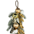 24" White & Gold Decorative Teardrop
