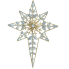 12.5" Golden Star w/ Gems Ornament