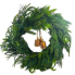 24" Real Touch Pine Wreath w/ Bells