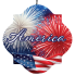 19" America Fireworks Large Hanging Sign