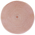 Leyla Round Placemats Set of 4 - Coral