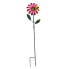 38" Pink/ Red Flower Rain Gage Lawn Art