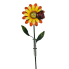 38" Yellow/Orange Flower Rain Gage Lawn Art