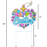 25" Happy Easter Metal Yard Stake - Florals