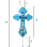 28" He Is Risen Indeed Metal Yard Stake - Blue