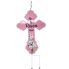 28" He Is Risen Indeed Metal Yard Stake - Pink