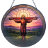 12" Christ Redeemed Mosaic Metal Hanging Decor