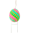 17" Easter Egg Metal Yard Stake - Playful Twists