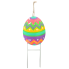 17" Easter Egg Metal Yard Stake - Playful Zig-Zags