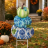 35" Metal Stacked Pumpkin Trio Yard Stake