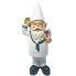 12" Resin Garden Gnome - Navy