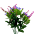 19" Flower Berry Mix Leaf Bush