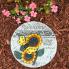 10" Cement Sunflower Welcome Stepping Stone