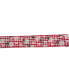 2.5" Red Plaid Ribbon with Bumblebee's and Daisy's