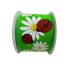 2.5" x 10yd Green Daisy Ladybug