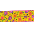 2.5" x10yd Floral Ribbon w/ Pink Border